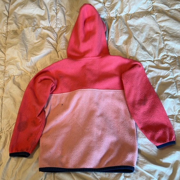 Play quality Patagonia full zip fleece jacket size 3t pink and blue - Picture 3 of 3
